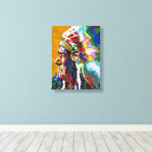 Toile Chef Apache peint par Mark Elsen (Insitu (Plancher de Bois))