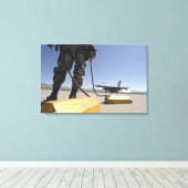 Toile Chef d'équipage de l'US Air Force (Insitu (Plancher de Bois))