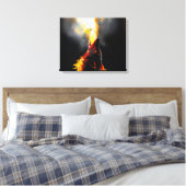 Toile Chef du loup-feu agressif (Insitu(Chambre))