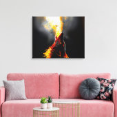 Toile Chef du loup-feu agressif (Insitu(Salon))