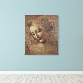 Toile Chef d'une jeune femme avec les cheveux cousus ou, (Insitu (Plancher de Bois))