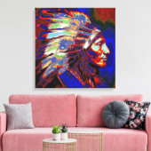 Toile Chef indien américain (Insitu(Salon))