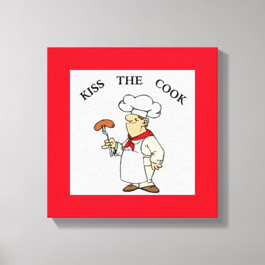 TOILE CHEF "KISS THE COOK" (Recto)