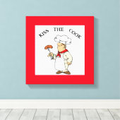 TOILE CHEF "KISS THE COOK" (Insitu (Plancher de Bois))