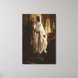 Toile Chef maure Art africain Peinture Portrait
