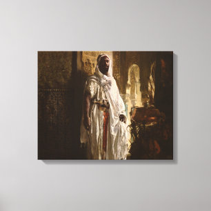 Toile Chef maure Art africain Peinture Portrait