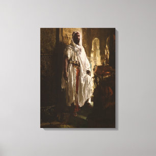 Toile Chef maure Art africain Peinture Portrait