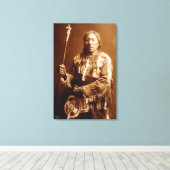 Toile Chef Pieds-Noirs Aatsista-Mahkan Canvas Art (Insitu (Plancher de Bois))