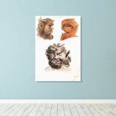 Toile Chefs de démons maléfiques (Insitu (Plancher de Bois))