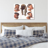 Toile Chefs des Indiens Botocudos (gravure couleur) (Insitu(Chambre))