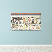 Toile Chefs nubiens apportant des cadeaux (Insitu (Plancher de Bois))