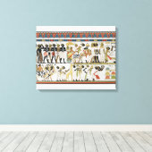 Toile Chefs nubiens apportant des cadeaux (Insitu (Plancher de Bois))