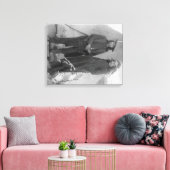 Toile Chefs Oglala "Nuage rouge" et "Cheval américain" (Insitu(Salon))