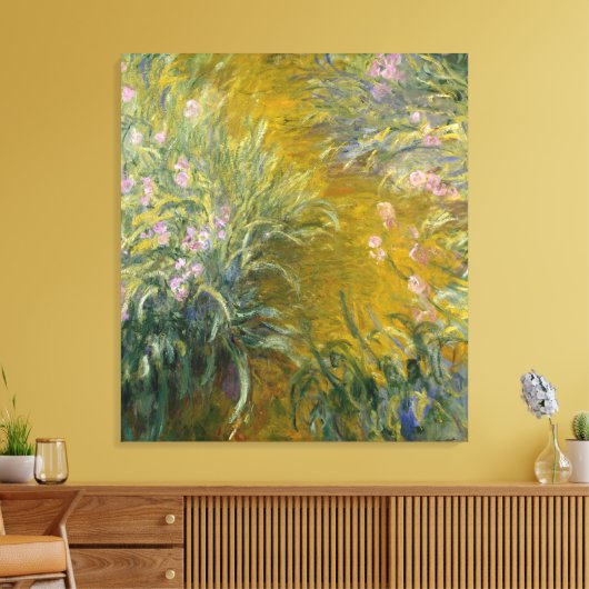 Toile Chemin à travers les Irises, Monet (Insitu(Salon))