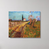 Toile Chemin dans un champ, saules de Vincent van Gogh (Recto)