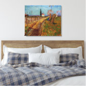 Toile Chemin dans un champ, saules de Vincent van Gogh (Insitu(Chambre))