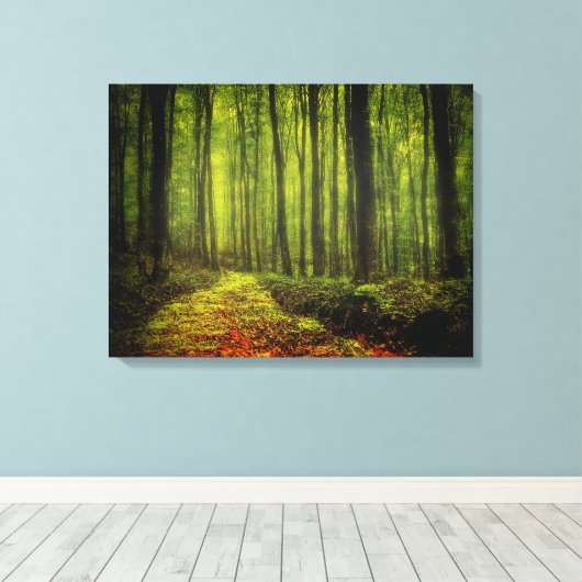 Toile Chemin dans Woods (Insitu (Plancher de Bois))