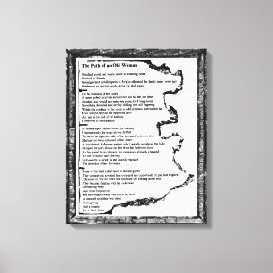 Toile Chemin de dame âgée