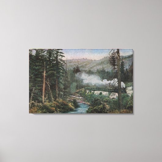 Toile Chemin de fer du Pacifique Sud (Recto)