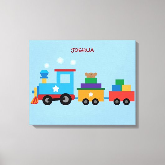 Toile Chemin De Fer Enfants Enveloppé Canvas Triptyque M (Recto)