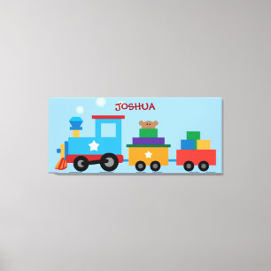 Toile Chemin De Fer Enfants Enveloppé Canvas Triptyque M