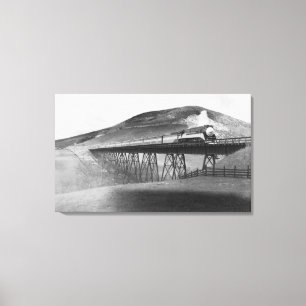 Toile Chemin de fer limité de lumière du jour au-dessu
