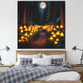 Toile Chemin de forêt de Lune enchantée (Insitu(Chambre))