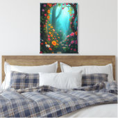 Toile Chemin de Forêt Magique avec Fleurs sauvages Whims (Insitu(Chambre))