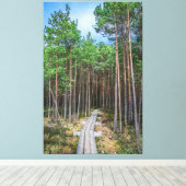 Toile Chemin en bois dans la pinède (Insitu (Plancher de Bois))