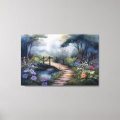 Toile Chemin et pont du bois (Recto)