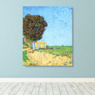 Toile Chemin près d'Arles par Vincent van Gogh