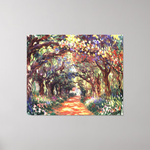 Toile Chemin sous la Rose Trellises Giverny