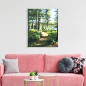 Toile "Chemin vers le lac" Étendu (Insitu(Salon))