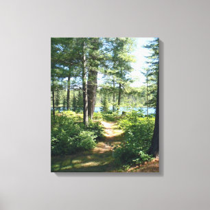 Toile "Chemin vers le lac" étiré