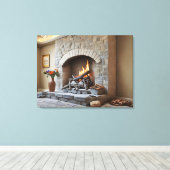 Toile Cheminée à la maison (Insitu (Plancher de Bois))