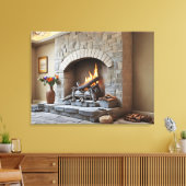 Toile Cheminée à la maison (Insitu(Salon))