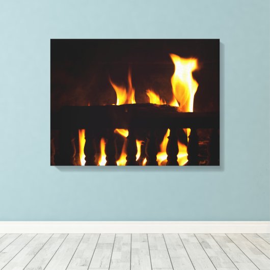 Toile Cheminée à la maison (Insitu (Plancher de Bois))
