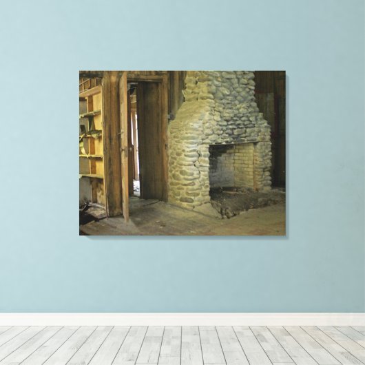 Toile Cheminée en pierre naturelle (Insitu (Plancher de Bois))