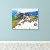 Toile Chemins dans les Alpes suisses (Insitu (Plancher de Bois))