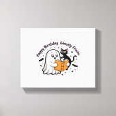 Toile Chemise de chat hantée Trick ou Traiteurs T-shirt  (Recto)