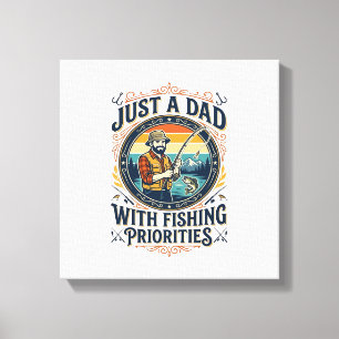 Toile Chemise de papa de pêche de jour de père Juste un 