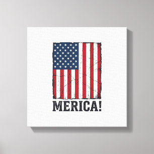 Toile Chemise vectorielle patriotique drapeau Merica en