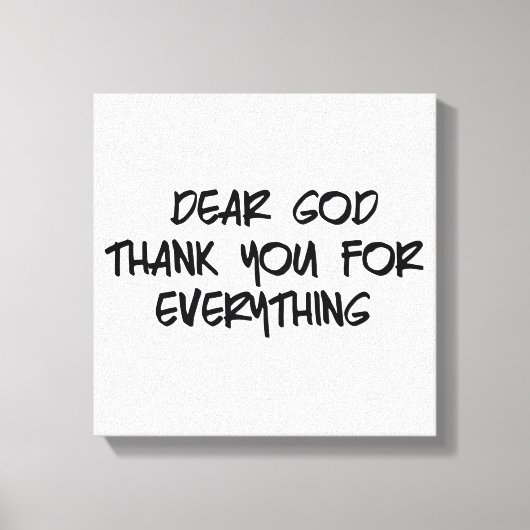 TOILE CHER DIEU MERCI POUR TOUT (Recto)