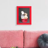 TOILE CHER PÈRE NOËL, JE VEUX TOUS LES OS (Insitu(Salon))