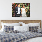 Toile Cherish Script with Names Photo (Insitu(Chambre))