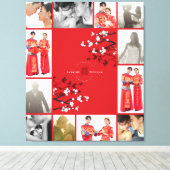 Toile Cherry Blossoms double bonheur Mariage chinois (Insitu (Plancher de Bois))
