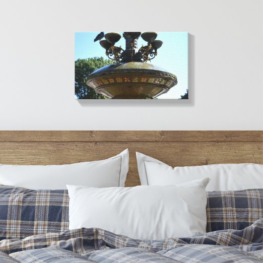 Toile Cherry Hill Fountain Central Park Photographie NYC (Insitu(Chambre))