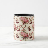  Toile Cherry Pattern Mok – Antiek Charm (Midden)