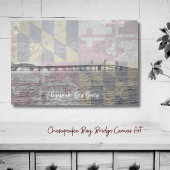 Toile Chesapeake Bay Bridge Maryland Overlay Canvas