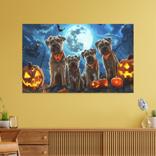 Toile Chesapeake Bay Terrier Halloween Éffrayant